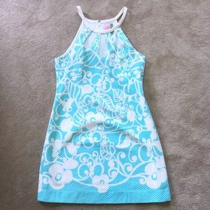 Lilly Pulitzer blue dress size 8 worn once!!!